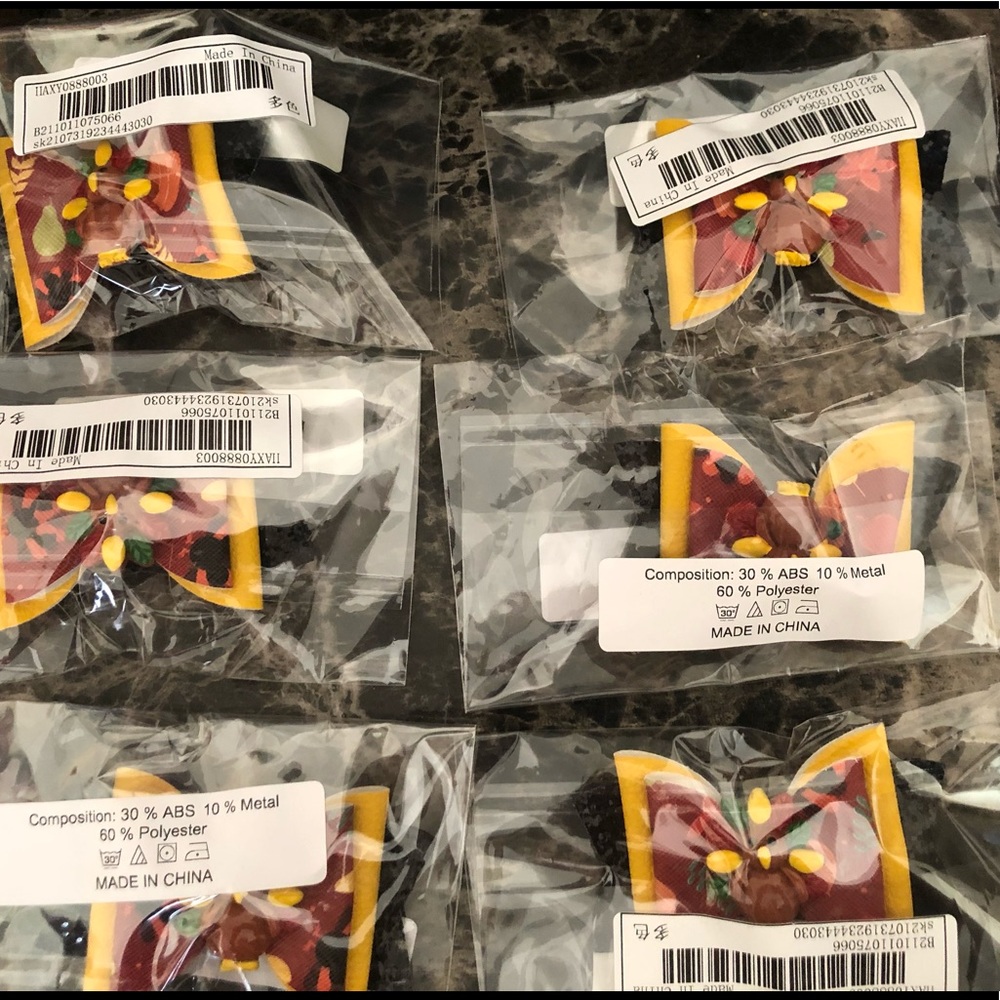 Thanksgiving girl’s hair pins